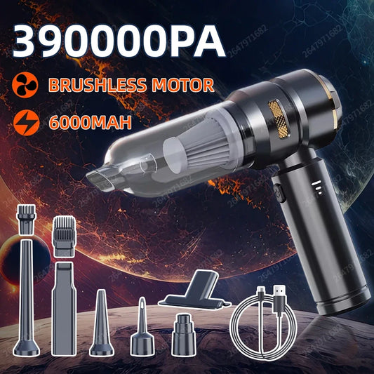 Portable Wireless Car Vacuum & Air Duster for Home and Auto Cleaning