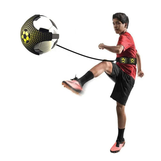Outdoor Football Training Toy with Elastic Strap for Personal Exercise Practice