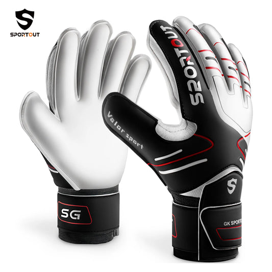 Sportout Youth & Adult Goalkeeper Gloves with Strong Grip and Fingerave Protection