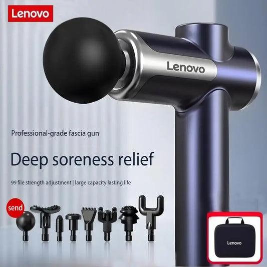 Original Lenovo N2/N3 Professional Muscle Relaxation Massage Gun with 6–8 Heads