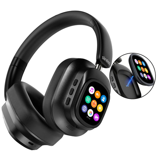 Siindoo JH-ANC930Plus Hybrid Wireless ANC Headphones with LED Touch Control