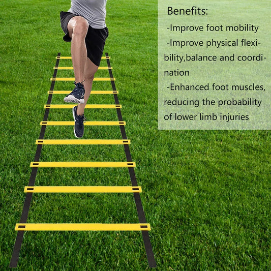Portable Agility Ladder for Speed Training, Flexibility & Sports Performance