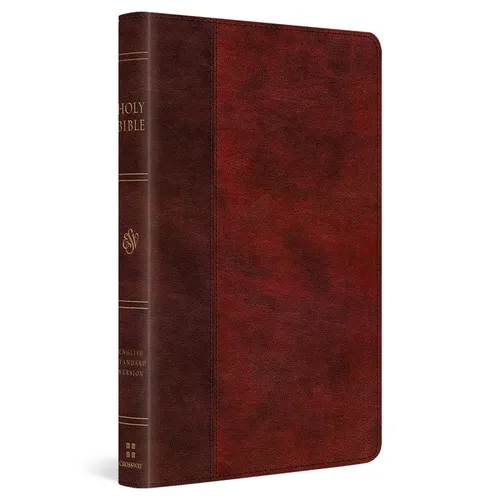 ESV Large Print Thinline Bible (Trutone, Burgundy/Red, Timeless Design)