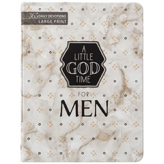 A Little God Time for Men: 365 Daily Devotions (Large Print)