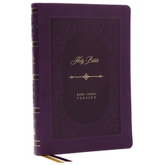 KJV Holy Bible: Giant Print Thinline Bible, Purple Leathersoft, Red Letter, Comfort Print: King James Version (Vintage Series)