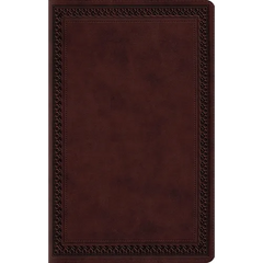 ESV Large Print Value Thinline Bible (Trutone, Mahogany, Border Design)