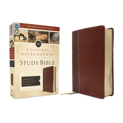 Niv, Cultural Backgrounds Study Bible (Context Changes Everything), Leathersoft, Brown, Red Letter: Bringing to Life the Ancient World of Scripture