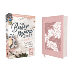 Niv, the Busy Mom's Bible, Leathersoft Over Board, Pink, Red Letter, Comfort Print: Daily Inspiration Even If You Only Have One Minute