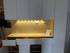 Wireless Ultra-Thin Motion Sensor LED Cabinet Light, USB Rechargeable, 3 Colors