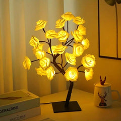 Rose Tree Lamp – DIY Fairy Light Branch for Bedroom & Wedding Décor