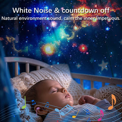 Galaxy Star Projector Night Light – HD Image Disc Planetarium with Bluetooth & Remote