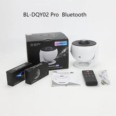 Galaxy Star Projector Night Light – HD Image Disc Planetarium with Bluetooth & Remote