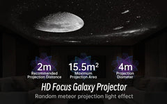 Galaxy Star Projector Night Light – HD Image Disc Planetarium with Bluetooth & Remote