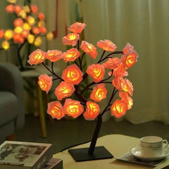 Rose Tree Lamp – DIY Fairy Light Branch for Bedroom & Wedding Décor