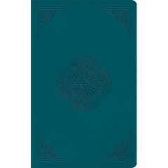 ESV Thinline Bible, Red Letter (Trutone, Deep Teal, Rotunda Design)