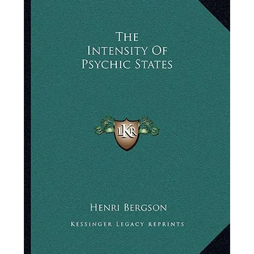 The Intensity Of Psychic States