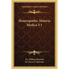 Homeopathic Materia Medica V1