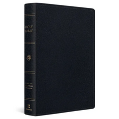ESV Giant Print Personal Size Bible, Red Letter (Genuine Leather, Black)