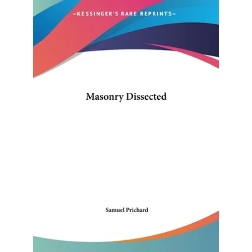 Masonry Dissected