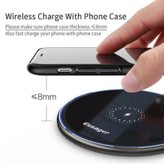 Essager 15W Fast Qi Wireless Charger – Compatible with iPhone, AirPods & Androids
