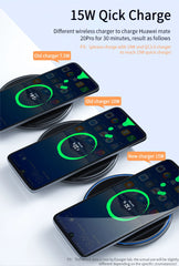 Essager 15W Fast Qi Wireless Charger – Compatible with iPhone, AirPods & Androids