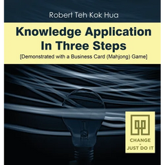 Knowledge Application In Three Steps: Demonstrated with a Business Card (Mahjong) Game