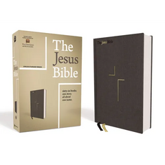 The Jesus Bible, ESV Edition, Cloth Over Board, Grey