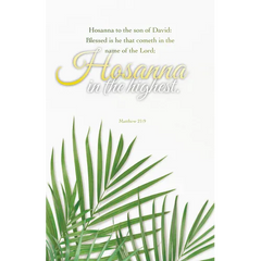 Palm Sunday Bulletin: Cometh in the Name (Package of 100): Matthew 21:9 (Kjv)