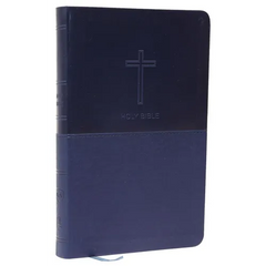 NKJV, Value Thinline Bible, Standard Print, Imitation Leather, Blue, Red Letter Edition