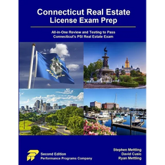 Connecticut Real Estate License Exam Prep: All-in-One Review and Testing to Pass Connecticut's PSI Real Estate Exam