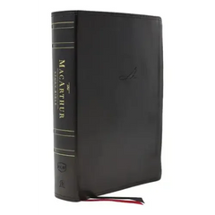 Nkjv, MacArthur Study Bible, 2nd Edition, Leathersoft, Black, Indexed, Comfort Print: Unleashing God's Truth One Verse at a Time