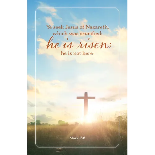 Easter Bulletin: Ye Seek (Package of 100): Mark 16:6 (Kjv)