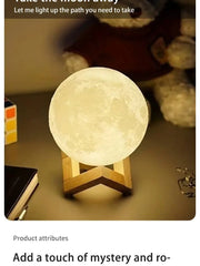 LED Moon Night Light – Warm Glow Galaxy Lamp for Bedroom Décor