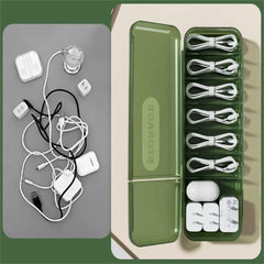 Nordic Desktop Plug Board Storage Box with Cable & Router Organizer