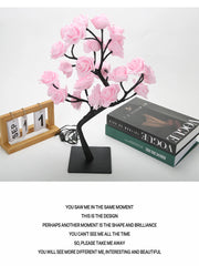 24 LED Rose Tree USB Table Lamp Fairy Flower Night Light Home Decor Gift