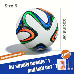 High-Quality Size 5 PU Soccer Ball for Outdoor Match & Team Training