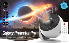 Galaxy Star Projector Night Light – HD Image Disc Planetarium with Bluetooth & Remote