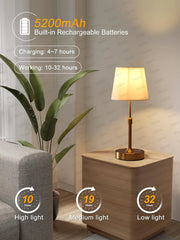 Rechargeable Bar Desk Lamp, Touch Dimming USB Atmosphere Light Bedroom