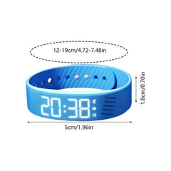 Digital Alarm Watch Bracelet with Vibration Alert for Quiet Wake-Up