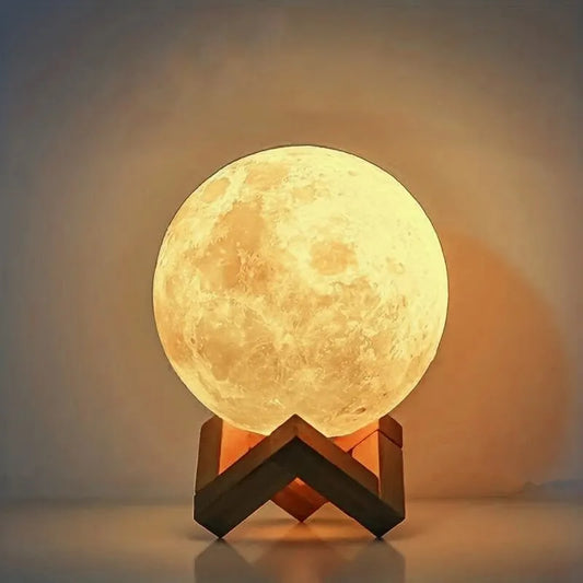 LED Moon Night Light – Warm Glow Galaxy Lamp for Bedroom Décor