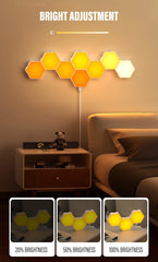 RGB Smart Hexagon Wall Light – App-Controlled Music Sync Ambient Lamp