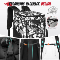 Multi-Sport Training Backpack for Men – Football & Basketball Storage Bag with Shoe Pocket