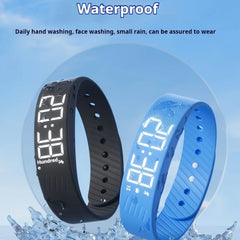 Student Smart Sports Watch with Pedometer, Vibration Alarm & LED Display
