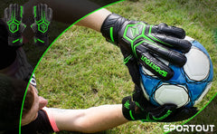 Sportout Youth Goalkeeper Gloves – Breathable Fingersave Design
