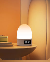 Rechargeable Touch Night Light, 3-Color LED Bedside Lamp for Kids Room