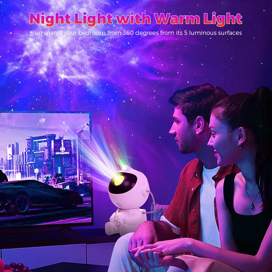 LED Astronaut Galaxy Projector Night Light for Bedroom, Kids, Party Decor