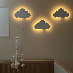Cloud Light Floating Wall Lamp for Nursery & Kids Rooms, Battery Powered