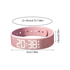 Digital Alarm Watch Bracelet with Vibration Alert for Quiet Wake-Up