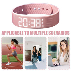 Digital Alarm Watch Bracelet with Vibration Alert for Quiet Wake-Up