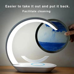 Cute Moon Night Light with RGB Color Changing, Clock & Bluetooth Speaker